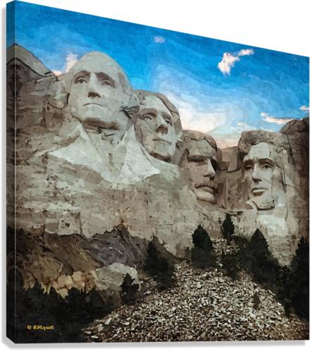 Mt Rushmore Canvas Print