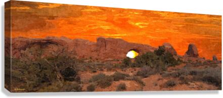 Arches Sunset Canvas Print