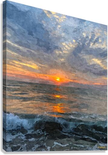 Sunrise Waves Canvas Print