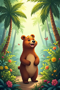 Happy Jungle Bear
