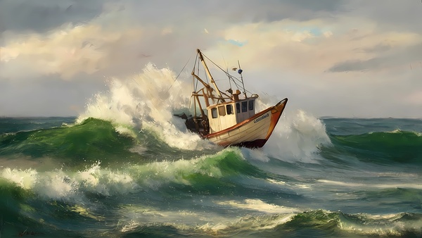 Tempestuous Encounter Print