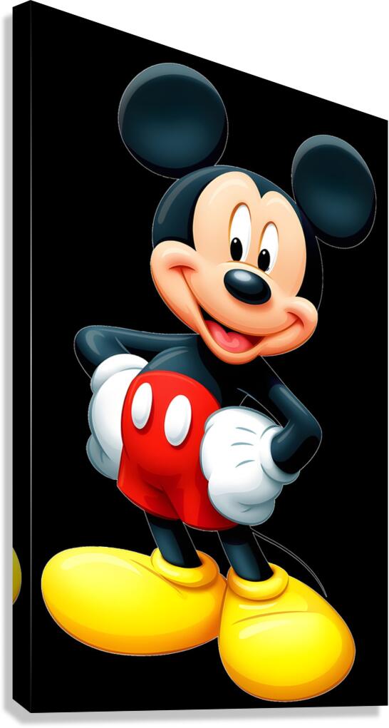 Classic Mickey Mouse Standee Canvas Print
