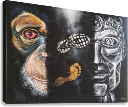 A Monkey Canvas Print