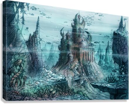 UNDERWATER CITY Canvas Print