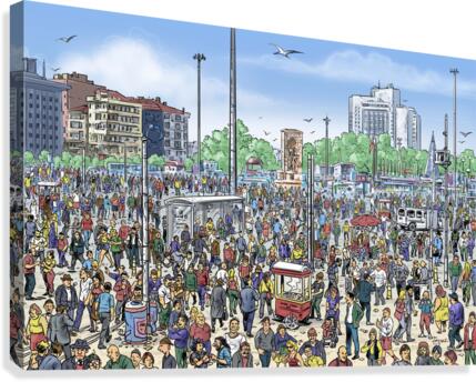 Crowd Canvas Print