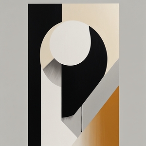 Abstract Piece-Negative Space 1 by Adil Albalushi