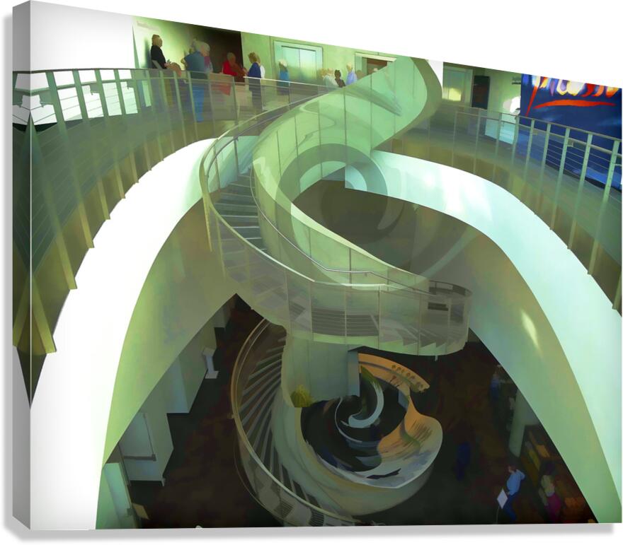 Dali Museum Steps Canvas Print