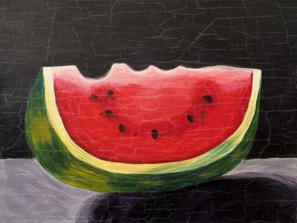 Les Journees Calvert: Watermelon Still Life 1 by Nancy Calvert