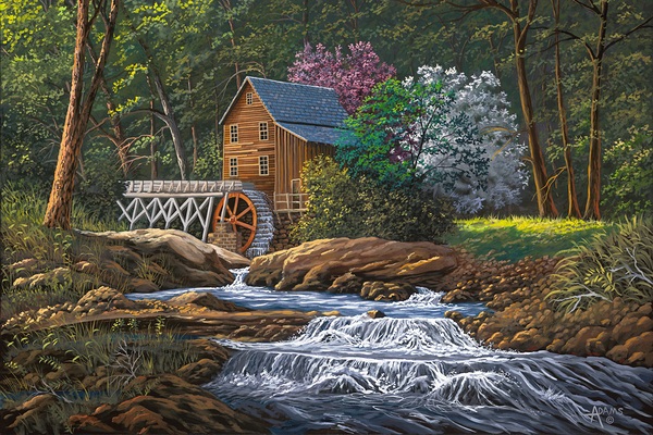 Springtime Mill Print