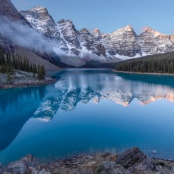 Sunrise at Moraine Lake