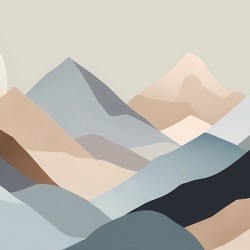 Abstract Mountain Landscape