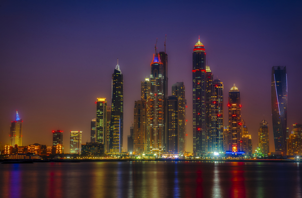 Dubai by Night  Print