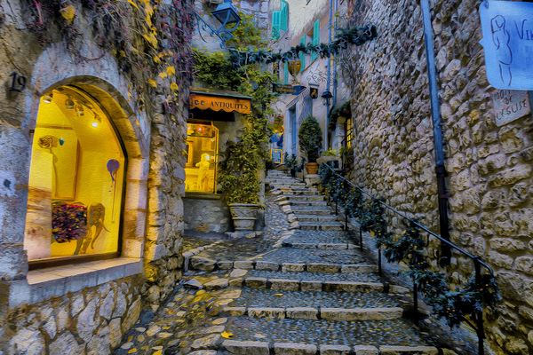 Rainy day in St. Paul the Vence  Print