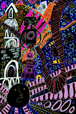 Abstract Vibrant Robots