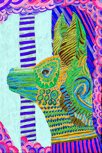 Abstract Egyptian Dog Too