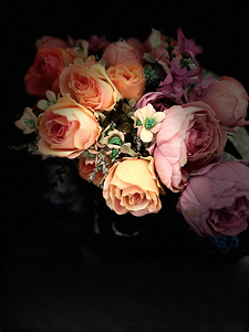 Portrait of Plants- Vibrant Fabric Floral Bouquet