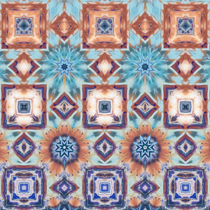 Abstract Geometric Floral Design