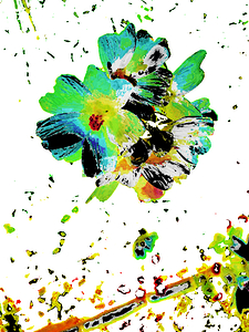  Abstract Vibrantly Coloured Marshmallows Flowers 