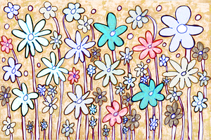 Abstract Nature Floral Display 