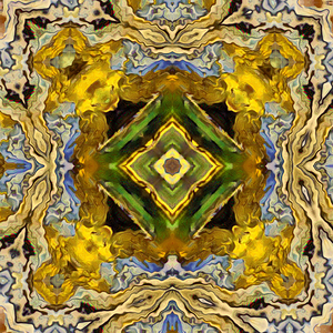 Abstract Earthy Kaleidoscope Flow