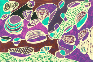 Abstract Patterned Shapes Neurographic Art