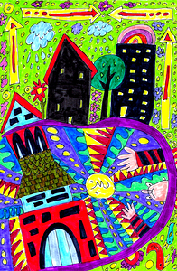 Abstract Doodle Art Chaos