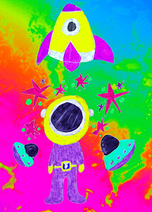 Abstract Cosmic Traveller