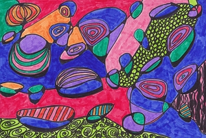 Abstract Bold Neurographic Art