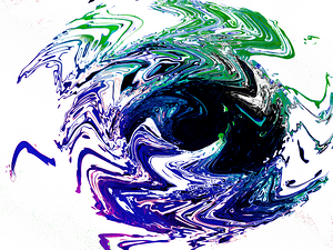 Abstract Daisy Swirling Vortex