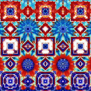 Abstract Geometric Kaleidoscope Pattern