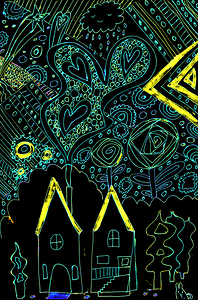 Abstract Fantasy Houses Too