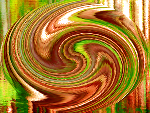 Abstract Swirling Earth Tones Lochan Water Reflections