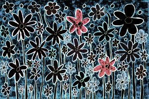 Abstract Natures Floral Night Display