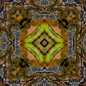Abstract Diamond Kaleidoscope Flow