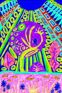 Abstract Vibrant Surreal Nature