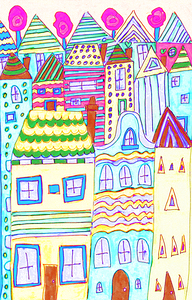 Abstract Playful Houses