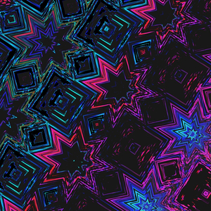 Abstract Dynamic Neon Shapes