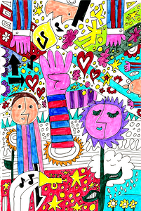 Abstract Doodle Art Elements