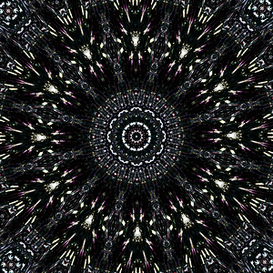 Abstract Monochrome Mandala Pattern