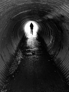  Scenes from the Trail -Through the Tunnel 