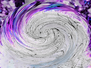 Abstract Dandelion Swirling Vortex