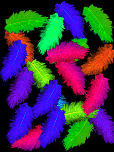 Abstract Feathers Pattern 