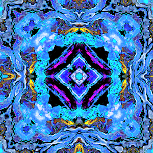 Abstract Vibrant Kaleidoscope Flow