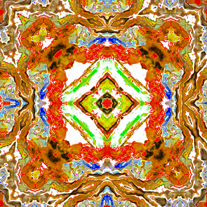 Abstract Colourful Kaleidoscope Flow