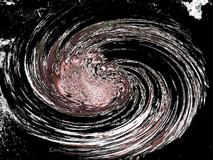 Abstract Swirling Daisy Flower