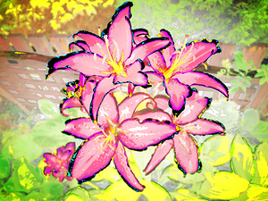  Abstract Blooms in a Mystical Garden                                                                                                                    