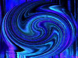 Abstract Swirling Hypnotic Lochans Water Reflections