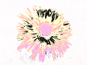 Abstract Vibrant Daisy Bloom