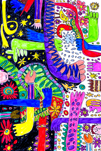 Abstract Doodle Art Moments