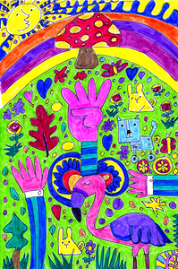 Abstract Doodle Art Imagination